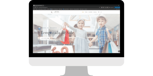 Jennydaza diseño web tienda de ropa infantil