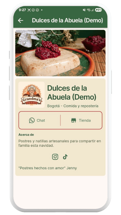Novena y navidad con mercado navideño digital para Colombia